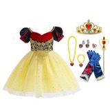 Snow White Costume for Girls Princess Dress Up Family Party Halloween Costume