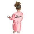 HIBRO Nightgown for Little Girls Christmas Pajamas Toddler Baby Kids Girls Solid Silk Satin Kimono Robes Bathrobe Sleepwear Pajamas