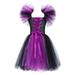 Youmylove Dresses For Girls Toddler Kids Baby Girls Magnificent Witch Black Gown Fancy Dress Up Party Tulle Dresses