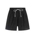 HIBRO Training Suits for Boys 5t Boy Clothes Toddler Boys Short Casual Pants Plain Color Fan Sports Lace Up Beach Summer Baby Shorts Harem Pants