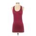 Bebe Sport Active Tank Top: Red Activewear - Women's Size Small