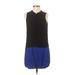 Madewell Casual Dress - Mini Crew Neck Sleeveless: Black Print Dresses - Women's Size Small