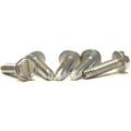 1/4-20 x 1 1/4 Type 1 Thread Cutting Screws / Slotted / Hex Washer Head / Steel / Zinc - 1000 Piece Carton