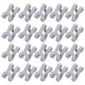 Washranp 20Pcs Clothes Hanger Connector Hooks Multi-Layer Mini Cascading Hanger Hooks Heavy Duty Space Saving Hanger Extender Clips for Outfit Closet Velvet