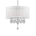 Ore Furniture Moiselle Crystal Ceiling Lamp - Silver Chrome - 19 in.