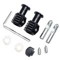 SUNFEX Pair Of Zink Plated Fixing Bolts Kits For Wall Hung Toilet Connector Set with Mounting Hardware