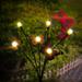 Summerkimy 2Pcs Solar Outdoor Lights Solar Butterfly Lights Firefly Garden Light Outdoor Decor Landscape Light Solar Lawn Lamp for Patio Garden Pathway Decor