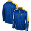 Men's Colosseum Blue UCLA Bruins Marled Half-Zip Jacket