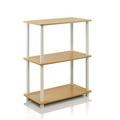 Turn-N-Tube 3-Tier Compact Multipurpose Shelf Display Rack White - 29.6 x 23.6 x 11.6 in.