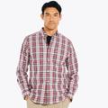 Nautica Men's Wrinkle-Resistant Plaid Wear To Work Shirt High Rise, XXL