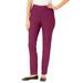 Plus Size Women's Flex-Fit Pull-On Straight-Leg Jean by Woman Within in Deep Claret (Size 30 WP) Jeans