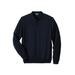 Men's Big & Tall Lightweight Polo Sweater by KingSize in Black (Size L)