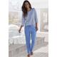 Pyjama H.I.S Gr. 32/34, blau Damen Homewear-Sets Pyjamas