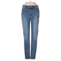 Free People Jeans - Mid/Reg Rise Skinny Leg Denim: Blue Bottoms - Women's Size 26 - Medium Wash