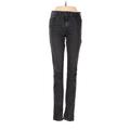 Levi's Jeans - Mid/Reg Rise Skinny Leg Denim: Black Bottoms - Women's Size 27 - Dark Wash