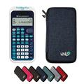 CALCUSO Economy Pack: TI-Collège Plus Solaire Scientific Calculator + WYNGS Protective Case Blue