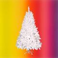 5FT, 6FT, 7FT White Artificial Christmas Tree Xmas Pine Tree with Solid Metal Legs Perfect for Indoor and Outdoor Holiday Decoration (White Tree, 7 FT) (White, 7 FT)