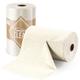Fantasticlean Microfiber Cleaning Cloth Roll -75 Pack, 200gsm Tear Away Towels, 12" x 12", Reusable and Washable Rags (Beige Ripple)