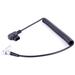 DigitalFoto Solution Limited Coiled D-Tap to Right-Angle LEMO 0B-Type Male 2-Pin Power Cable for Vaxis W ZZ08