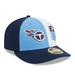 Men's New Era Light Blue/Navy Tennessee Titans 2023 Sideline Low Profile 59FIFTY Fitted Hat