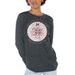 Women's Gameday Couture Charcoal Morehouse Maroon Tigers Circle Graphic Fitted Long Sleeve T-Shirt