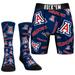 Men's Rock Em Socks Arizona Wildcats All-Over Underwear and Crew Combo Pack