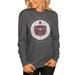 Women's Gameday Couture Charcoal Missouri State University Bears Circle Graphic Fitted Long Sleeve T-Shirt