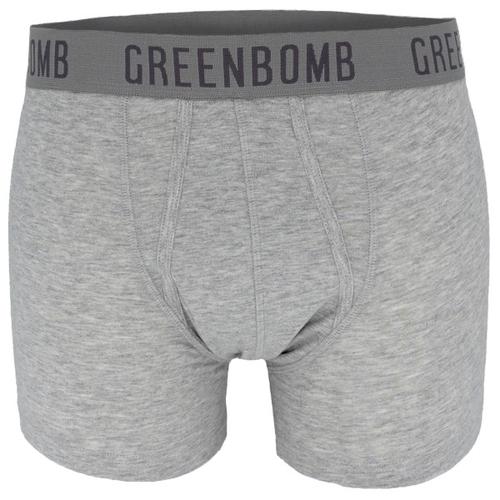 GreenBomb – Basic Trunk 3-Pack – Alltagsunterwäsche Gr M grau