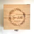 Baby Keepsake Box, Personalized Engraved Wooden Memory Box For