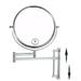 8-inch Wall Mounted Makeup Vanity Mirror Height Adjustable 1X / 7X Magnification Mirror 360Â° Swivel with Extension Arm (Chrome Finish)