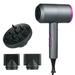 Dcenta Ionic Hair Dryer with 3 Nozzles Diffusers 3 Heat Settings & 2 Speed Hot / Cold Wind Quick Drying Blow Dryer Portable Hair Styling Tools for Home Salon Travel -220V