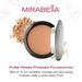 Mirabella Pure Press Powder Foundation HD Coverage â€“ Shade Medium - Triple-Milled Mineral Pressed Powder Makeup with Natural Ingredients - Anti-Aging Moisturizing and Antioxidant All
