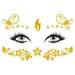 Temporary Face Tattoo Stickers Freckle Freckle Telling Face Gold Glitter Metal Tattoo Professional Makeup Costume