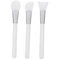 3pcs Silicone Mask Brush Sleeping Mask Eye Shadow Applicators Eye Makeup Applicators Sleeping Brush Makeup Brush Set Eye Makeup Brush Set Wooden Handle White Mask Tool Major Blush