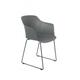 Chaise design en plastique gris