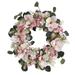 20" Hydrangea and Magnolia Artificial Wreath