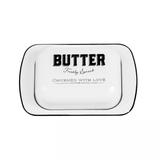 Amici Home Country Cottage Metal Butter Dish - 7.5 inches
