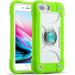 Compatible with iPhone 6 Plus/6S Plus Case iPhone 7 Plus case/iPhone 8 Plus Case 5.5 Inch with Ring Stand Heavy-Duty Military Grade Shockproof Phone Cover with Magnetic Car Mount. (Guava)