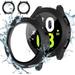 [2Pack] for Galaxy Watch 5 2022 & 4 2021 40mm Waterproof Screen Protector Case with Built-in Tempered Glass Film Protective Full Face Cover - Hard PC Bumper for Samsung Watch5