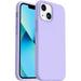 Shockproof Liquid Silicone Designed for iPhone 13 Mini Case 5.4 Gel Rubber Full Body Protection Anti-Shock Cover Case Drop Protection Silicone Case 5.4inch-Light Purple