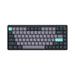 iBlancod Wireless Mechanical Keyboard 84 Keys 2.4G+BT5.0+Type-C 3 Connections 75% Low Profile Layout Keyboards 15 Light Effect 5 Brightness Levels for Tablet Laptop Smartphone OUTEMU Blue Sw