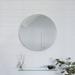 Croydex Simpson Easy-to-Fit Round Vanity Mirror, Wall Mirror with Patented Hang 'n' Lock System, 23.6in x 23.6in