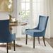 Fabric Upholstered Dining Chairs with Solid Wood Legs, Set of 2