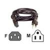 BELKIN COMPONENTS Power Cable NEMA5-15M/IEC320F 15 ft Power Cable NEMA5-15M/IEC320F 15 ft