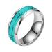 Fnochy Garden Clearance Electrocardiogram Stainless Steel Ring Couple Ring Ring Ring