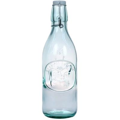 Amici Home Italian Recycled Green Milk Bottle - 34 Ounces