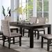 Plax Transitional Antique Black and Grey Wood 5-Piece Dining Table Set by Furniture of America