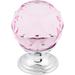 Top Knobs Pink 1-1/8 Inch Round Cabinet Knob from the Crystal