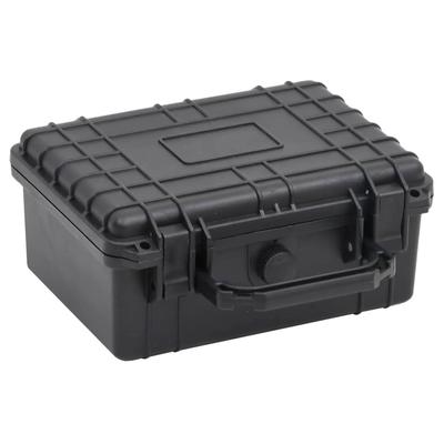 vidaXL Portable Flight Case Black 9.4"x7.5"x4.3" PP - 9.4" x 7.5" x 4.3"