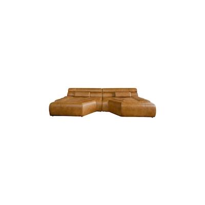 KAWOLA Big Sofa TARA Wohnlandschaft Leder cognac 286x75x148cm (B/H/T)